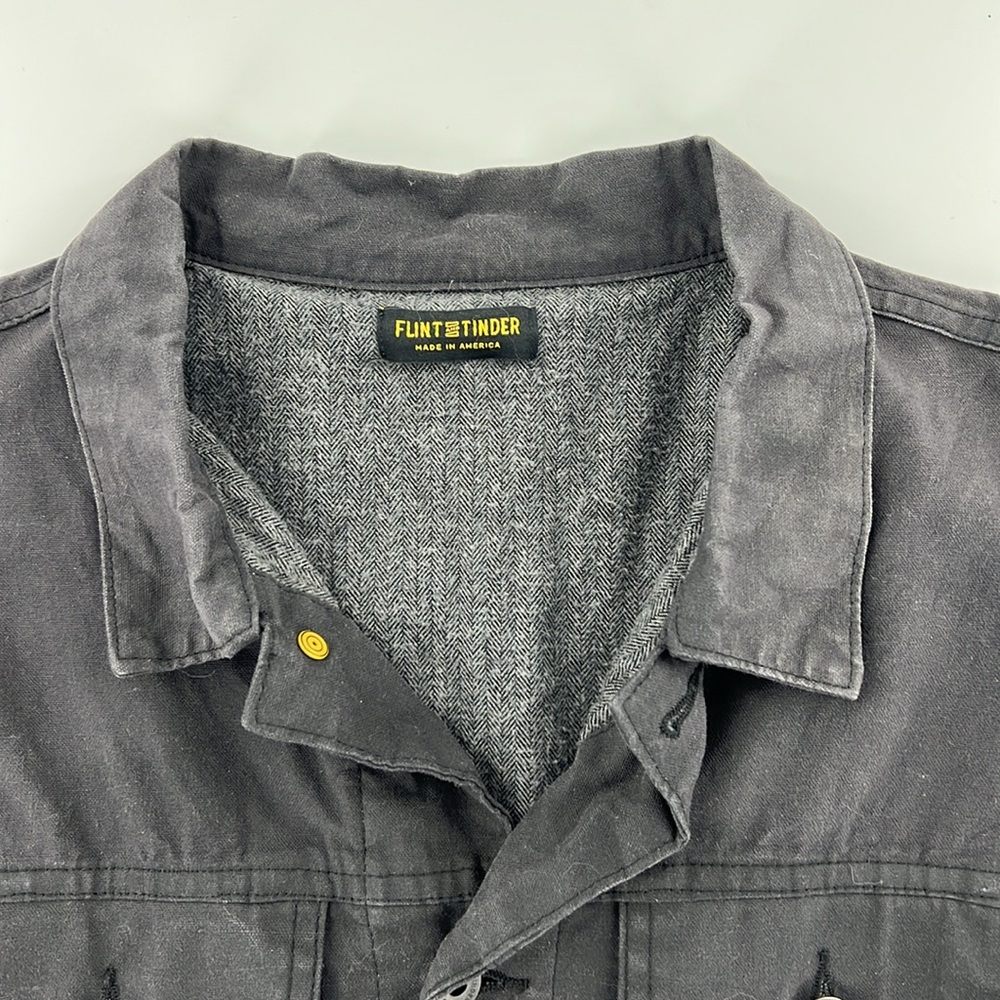Flint & Tinder Waxed Canvas Trucker Jacket - Picture 2 of 9